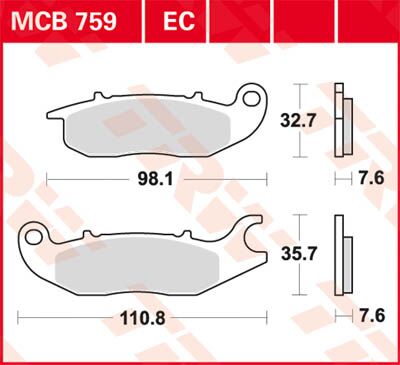 BRAKE PAD ALLROUND ORGANIC STANDARD