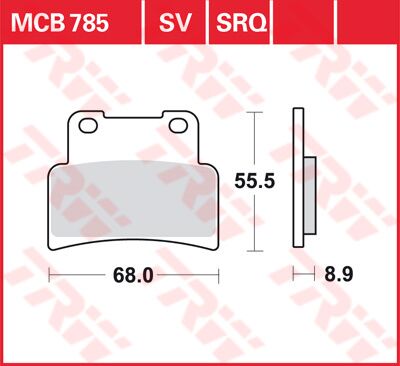 BRAKE PAD ALLROUND ORGANIC STANDARD
