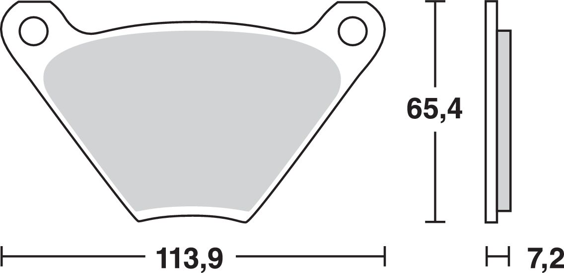 BRAKE PAD ALLROUND ORGANIC STANDARD