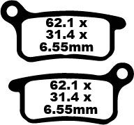 BRAKE PAD FA-TT SERIES CARBON FIBER