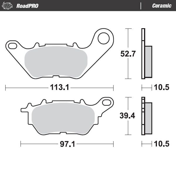 BRAKE PAD ROADPRO CERAMIC