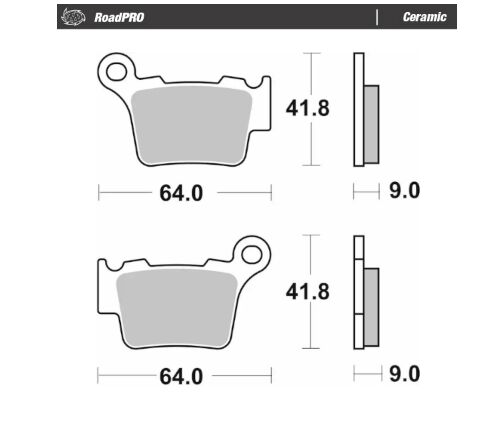 BRAKE PAD ROADPRO CERAMIC