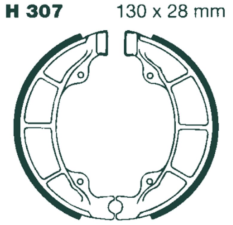 BRAKE SHOE PLAIN SERIES ORGANIC