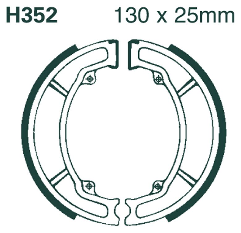 BRAKE SHOE PLAIN SERIES ORGANIC