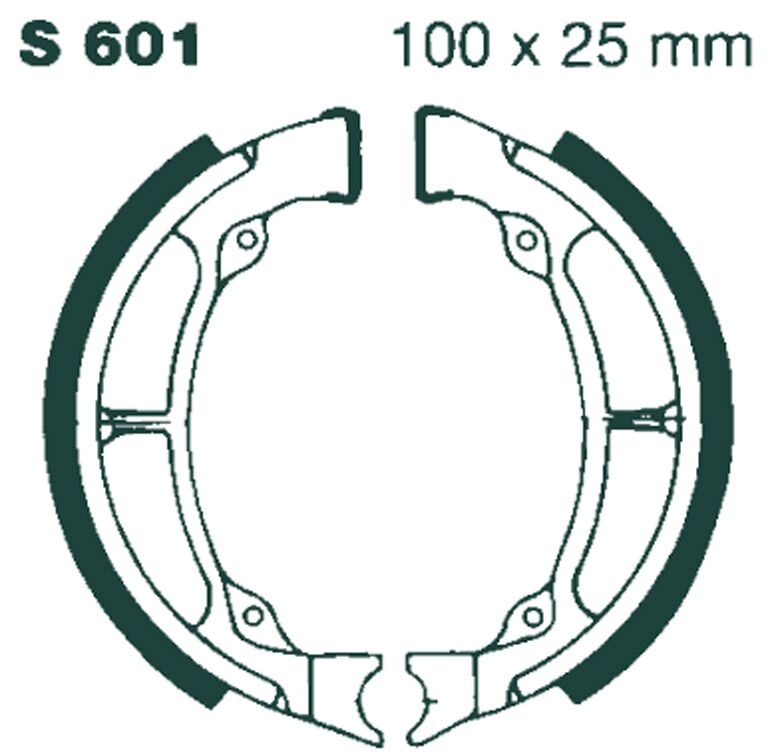 BRAKE SHOE PLAIN SERIES ORGANIC