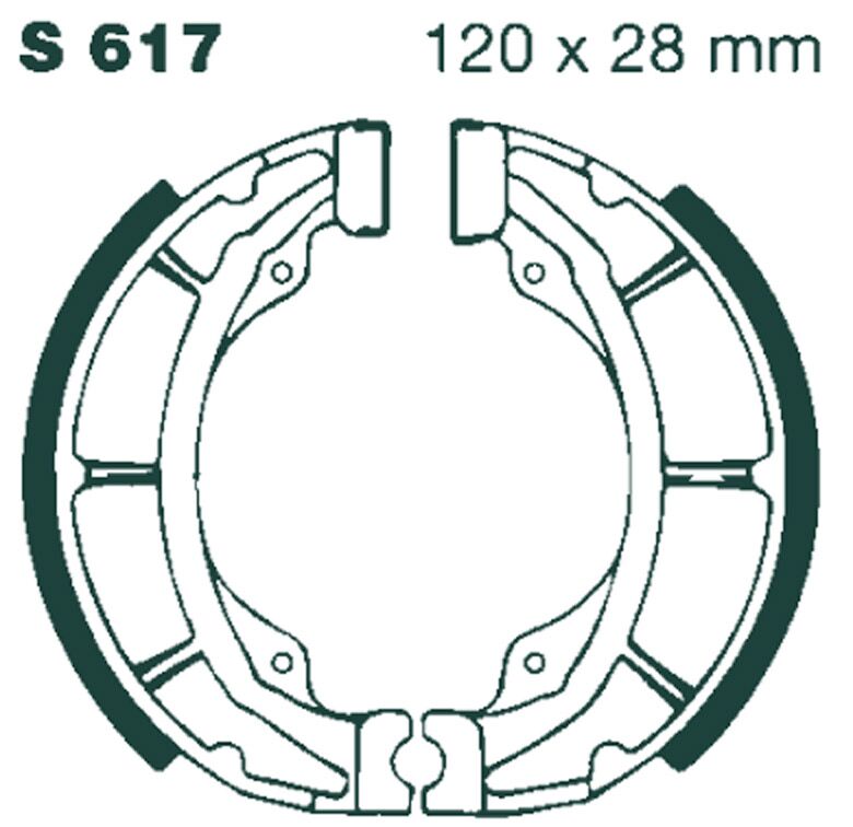 BRAKE SHOE PLAIN SERIES ORGANIC