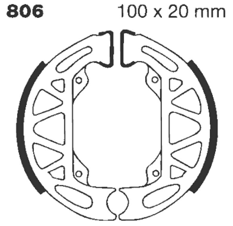 BRAKE SHOE PLAIN SERIES ORGANIC