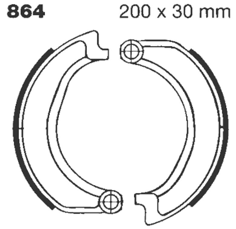 BRAKE SHOE PLAIN SERIES ORGANIC