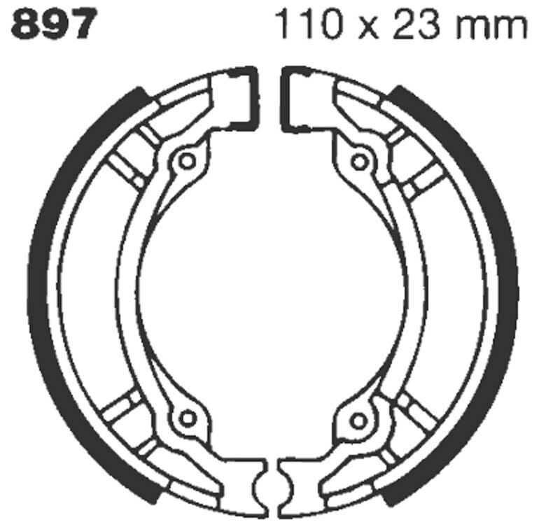 BRAKE SHOE PLAIN SERIES ORGANIC
