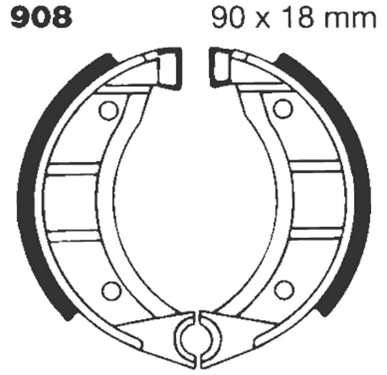 BRAKE SHOE PLAIN SERIES ORGANIC
