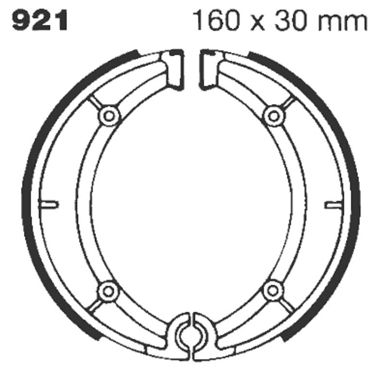 BRAKE SHOE PLAIN SERIES ORGANIC