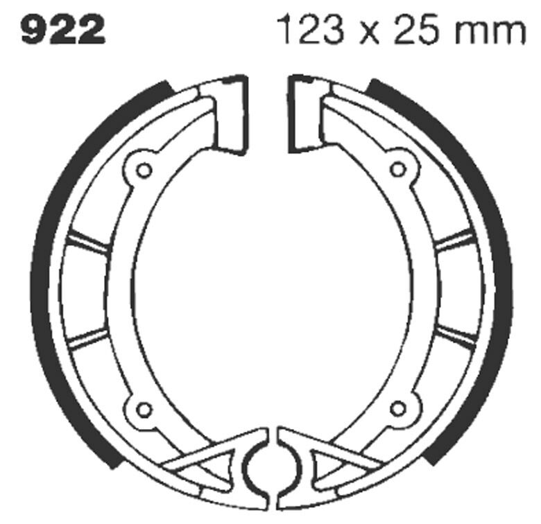BRAKE SHOE PLAIN SERIES ORGANIC