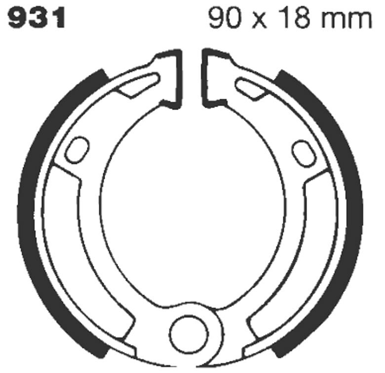 BRAKE SHOE PLAIN SERIES ORGANIC