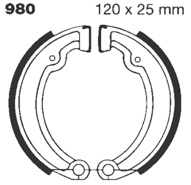 BRAKE SHOE PLAIN SERIES ORGANIC