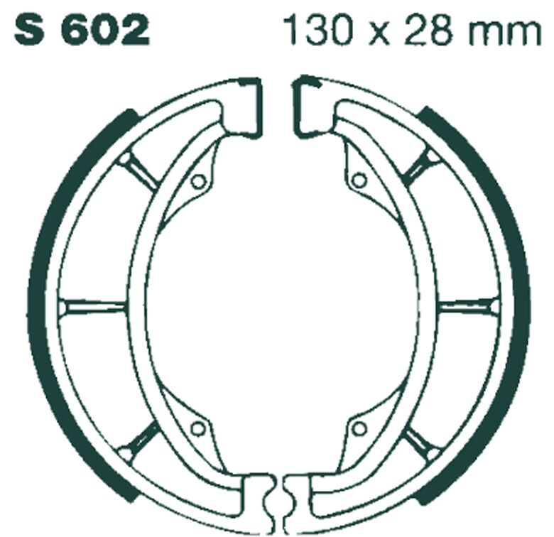 BRAKE SHOE WATER GROOVED SERIES ORGANIC