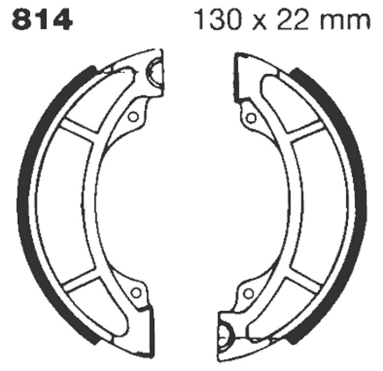 BRAKE SHOE WATER GROOVED SERIES ORGANIC