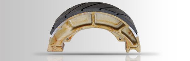 BRAKE SHOE WATER GROOVED SERIES ORGANIC