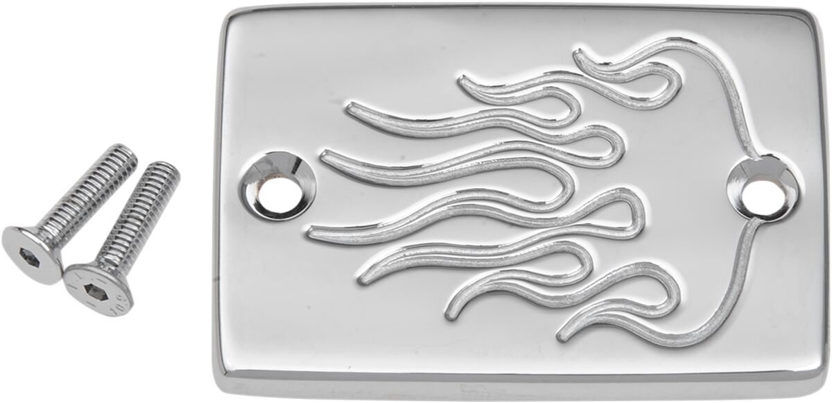 MASTER CYLINDER COVER FLAME CHROME