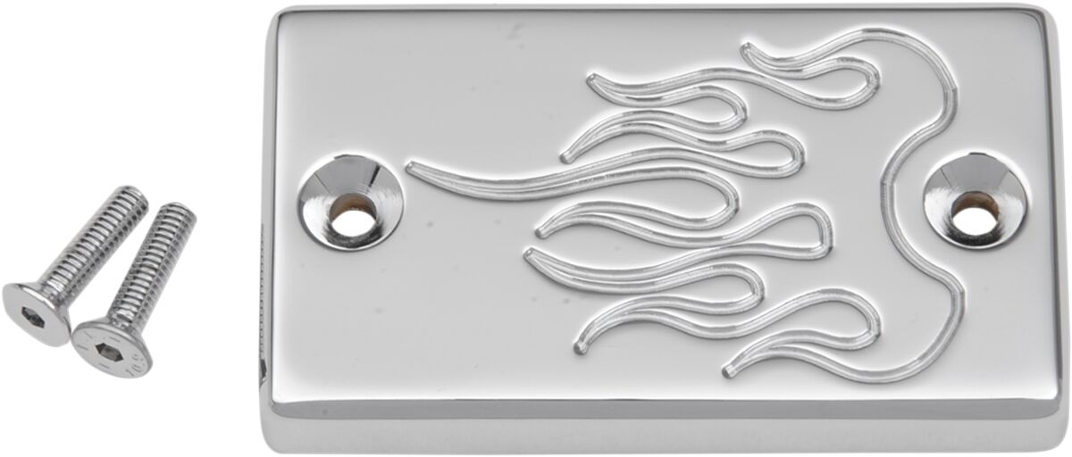 MASTER CYLINDER COVER FLAME CHROME