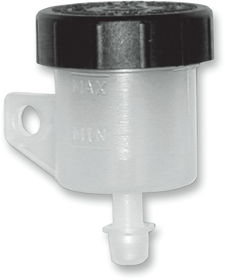 BRAKE FLUID RESERVOIR 15ML PLASTIC WHITE W/STRAIGHT OUTLET