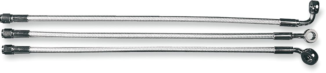 BRAKE LINE UPPER DUAL DISC NON-ABS DESIGNER STERLING CHROMITE® II NATURE