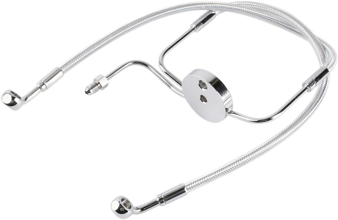 BRAKE LINE FRONT LOWER DUAL DISC NON-ABS DESIGNER STERLING CHROMITE® II NATURE