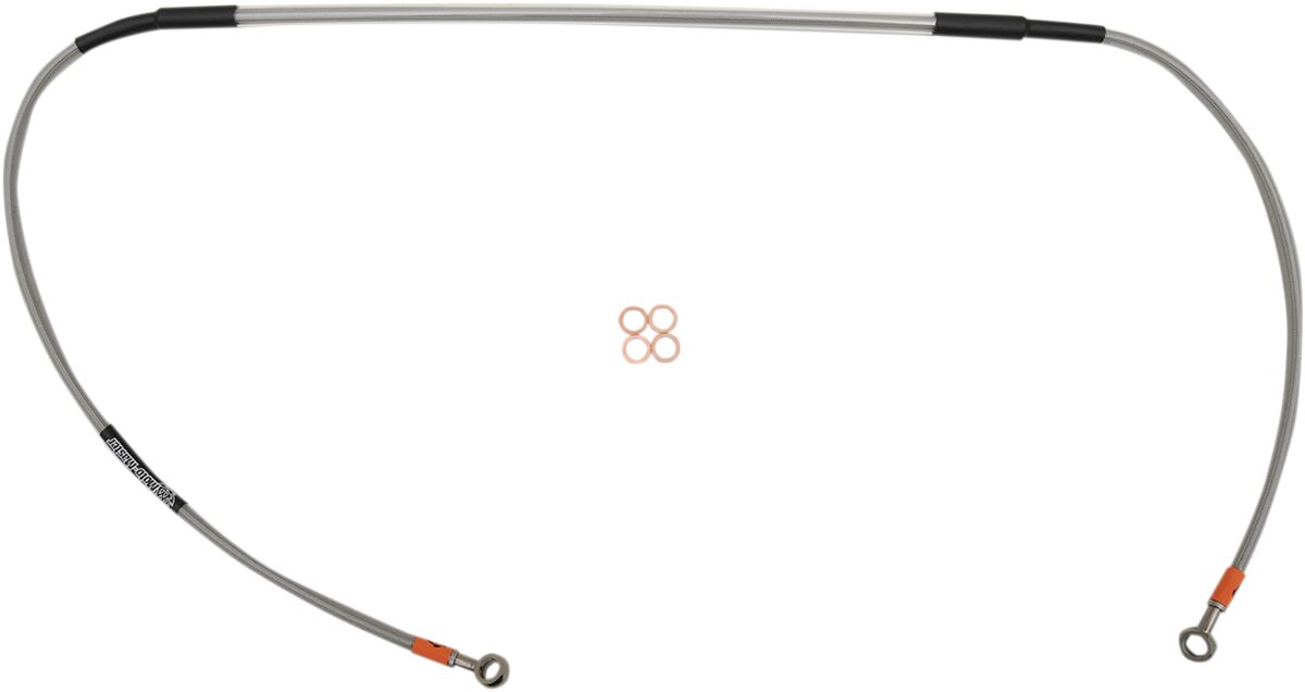 BRAKE LINE WITH HEADLIGHT USE ONLY WITH MOTO-MASTER RADIAL MASTER CYLINDER OEM LENGTH