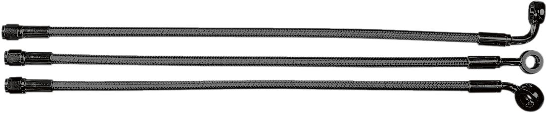 BRAKE LINE UPPER DUAL DISC NON-ABS DESIGNER CHROME BLACK