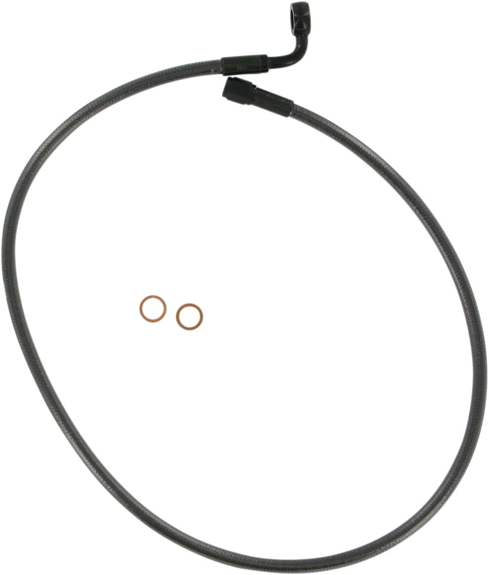 BRAKE LINE UPPER DUAL DISC NON-ABS DESIGNER CHROME BLACK