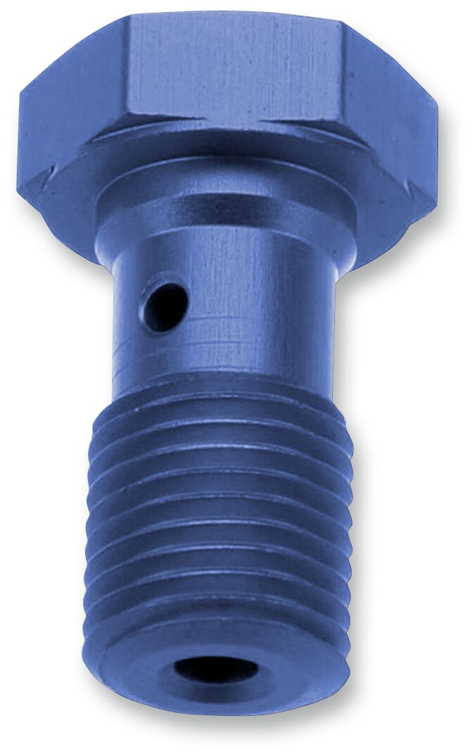 BANJO BOLT, M10X1.25, ALUMINIUM, BLUE