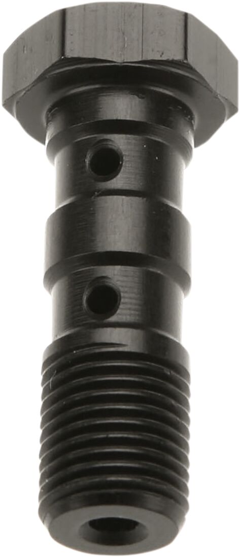 DOUBLE BANJO BOLT, M10X1.25, ALUMINIUM, BLACK