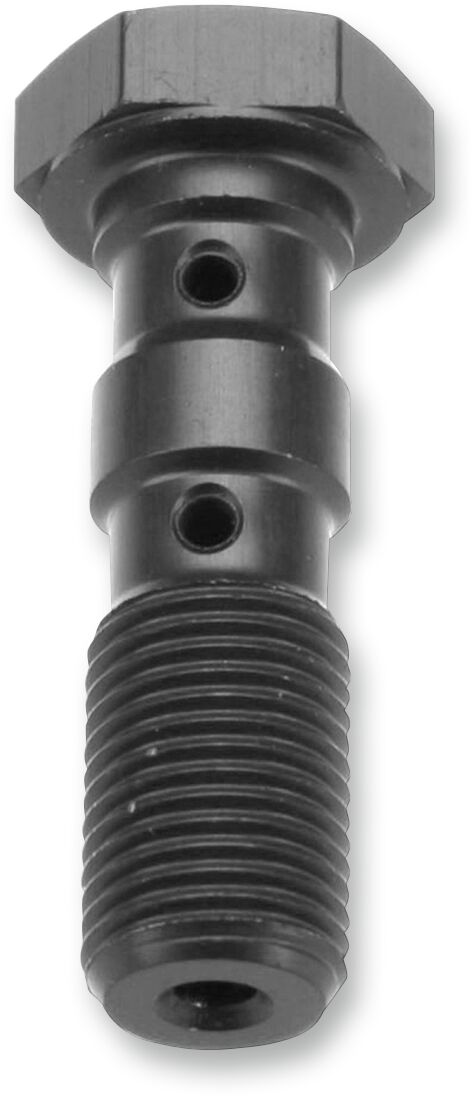DOUBLE BANJO BOLT, M10X1.00 SUZUKI, ALUMINIUM, BLACK