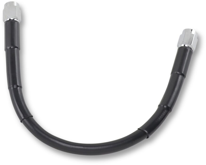 UNIVERSAL BRAKE LINE BLACK VINYL COATED STAINLESS STEEL DOT AN-3 10"