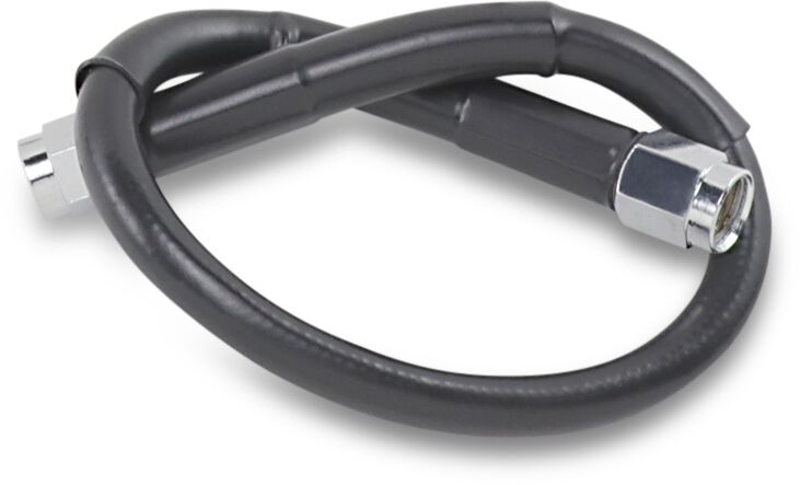 UNIVERSAL BRAKE LINE BLACK VINYL COATED STAINLESS STEEL DOT AN-3 12"