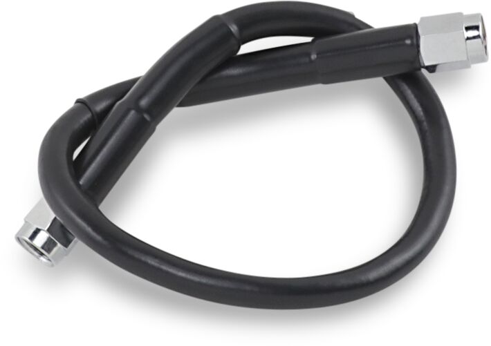 UNIVERSAL BRAKE LINE BLACK VINYL COATED STAINLESS STEEL DOT AN-3 14"