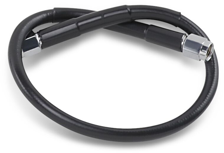 UNIVERSAL BRAKE LINE BLACK VINYL COATED STAINLESS STEEL DOT AN-3 16"