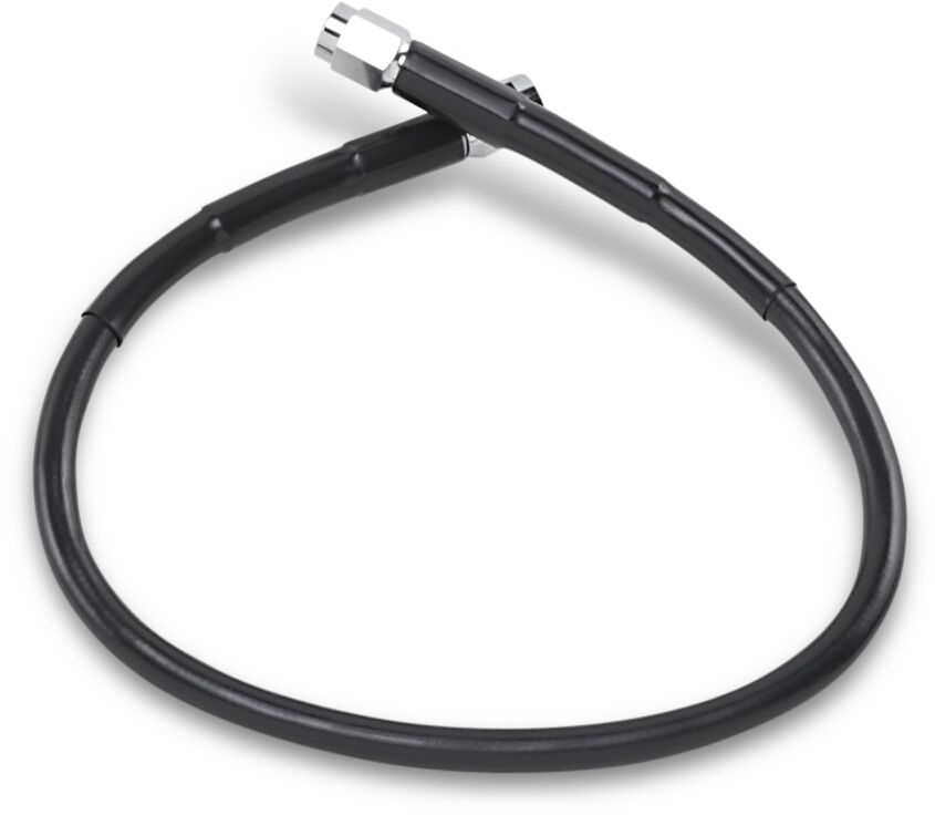 UNIVERSAL BRAKE LINE BLACK VINYL COATED STAINLESS STEEL DOT AN-3 17"