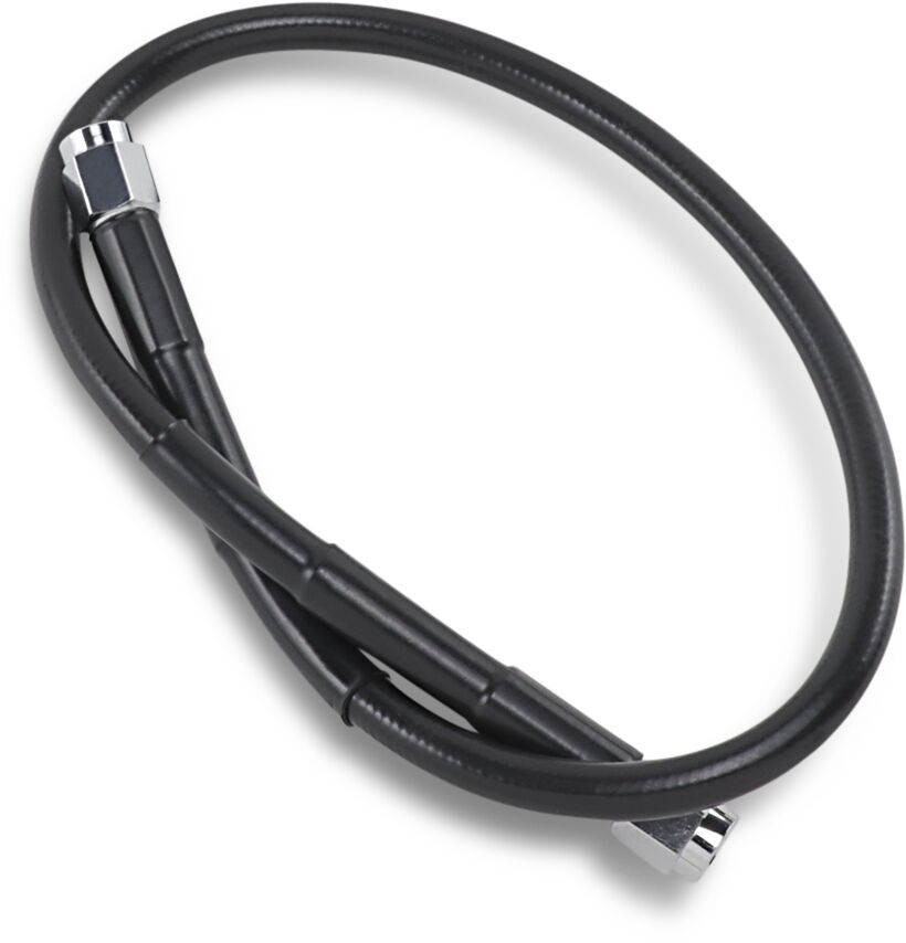 UNIVERSAL BRAKE LINE BLACK VINYL COATED STAINLESS STEEL DOT AN-3 20"