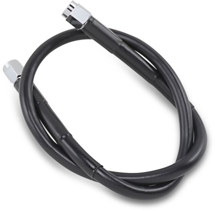 UNIVERSAL BRAKE LINE BLACK VINYL COATED STAINLESS STEEL DOT AN-3 22"