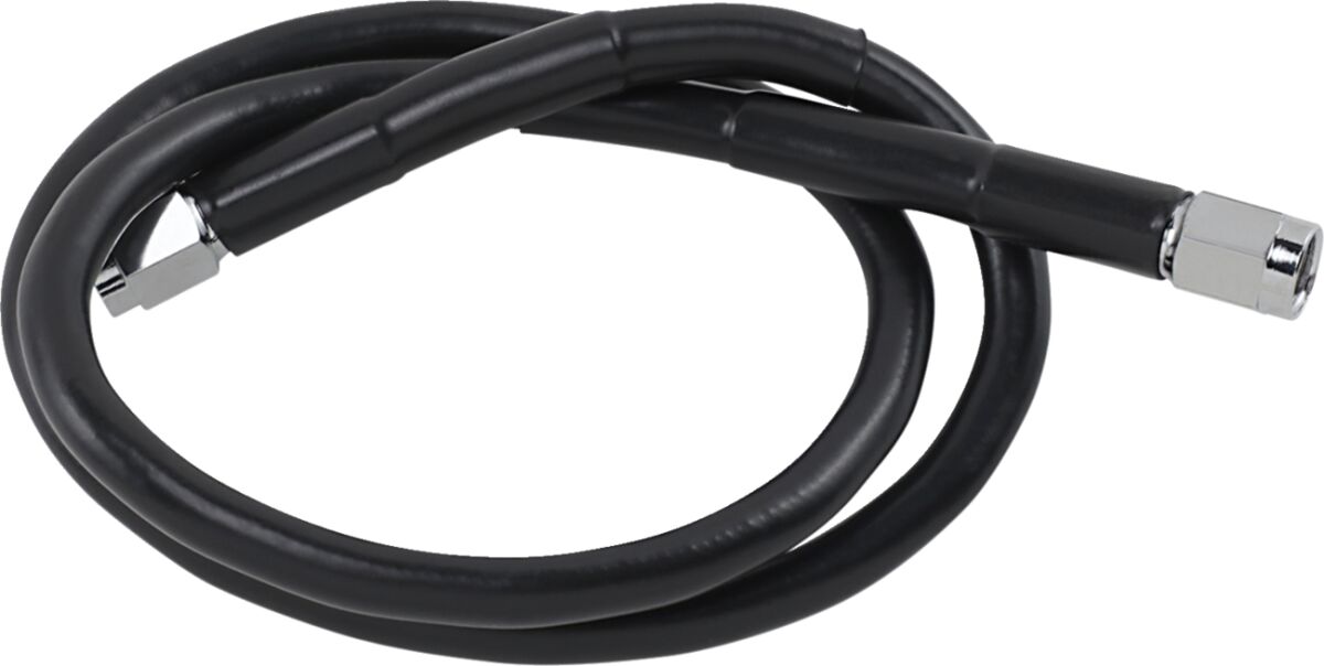 UNIVERSAL BRAKE LINE BLACK VINYL COATED STAINLESS STEEL DOT AN-3 28"