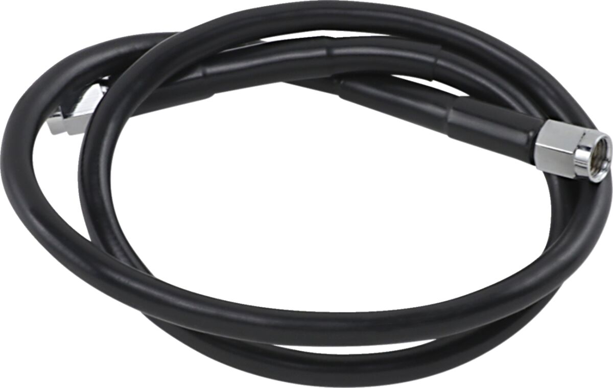 UNIVERSAL BRAKE LINE BLACK VINYL COATED STAINLESS STEEL DOT AN-3 30"
