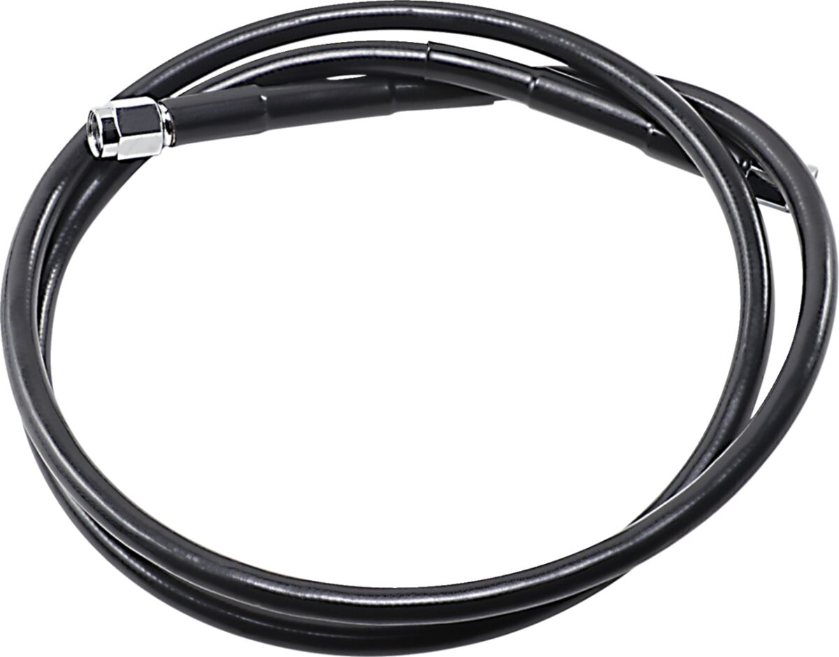 UNIVERSAL BRAKE LINE BLACK VINYL COATED STAINLESS STEEL DOT AN-3 43"