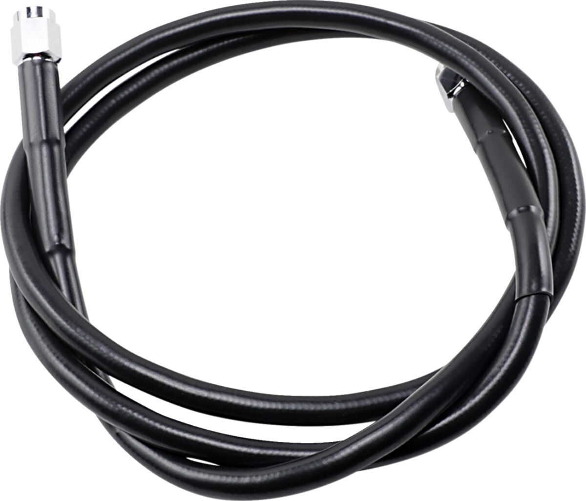 UNIVERSAL BRAKE LINE BLACK VINYL COATED STAINLESS STEEL DOT AN-3 44"