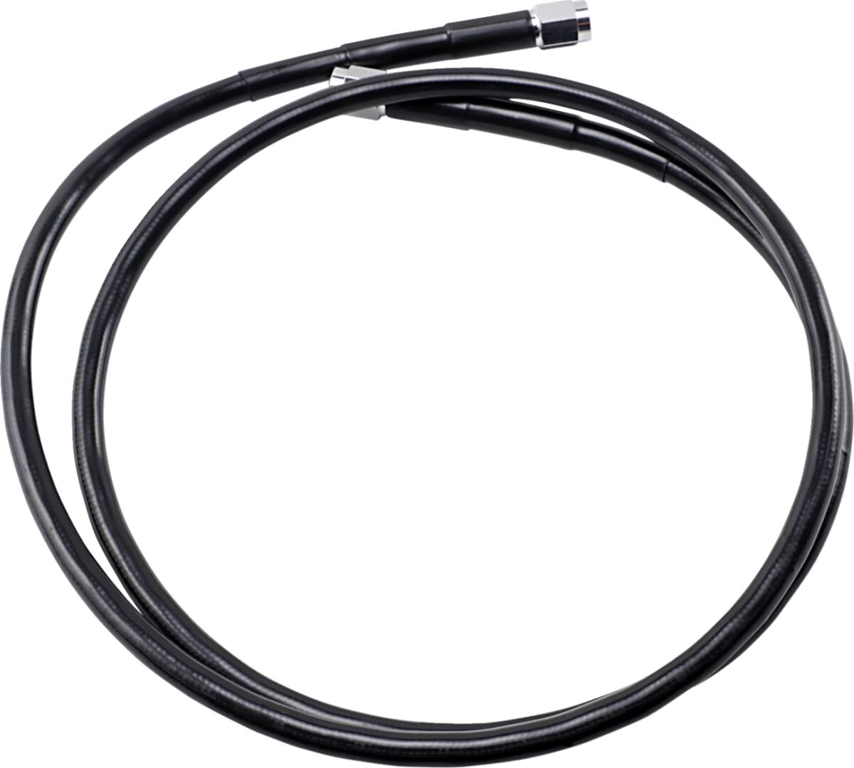 UNIVERSAL BRAKE LINE BLACK VINYL COATED STAINLESS STEEL DOT AN-3 47"