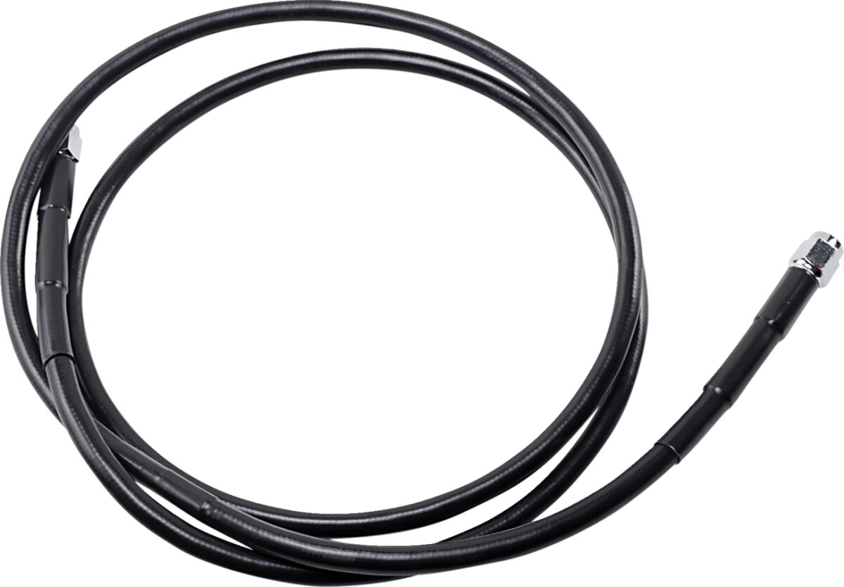 UNIVERSAL BRAKE LINE BLACK VINYL COATED STAINLESS STEEL DOT AN-3 56"