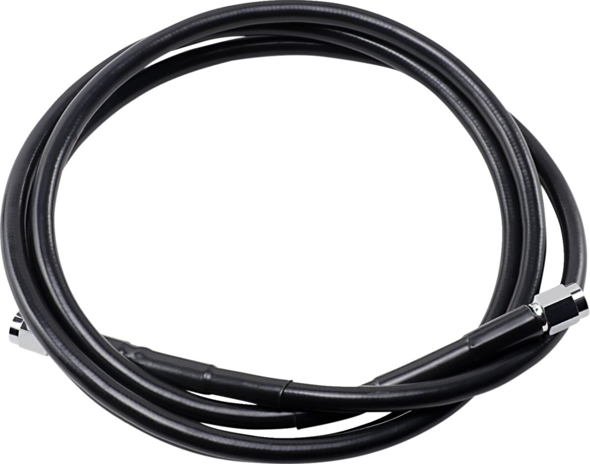 UNIVERSAL BRAKE LINE BLACK VINYL COATED STAINLESS STEEL DOT AN-3 64"