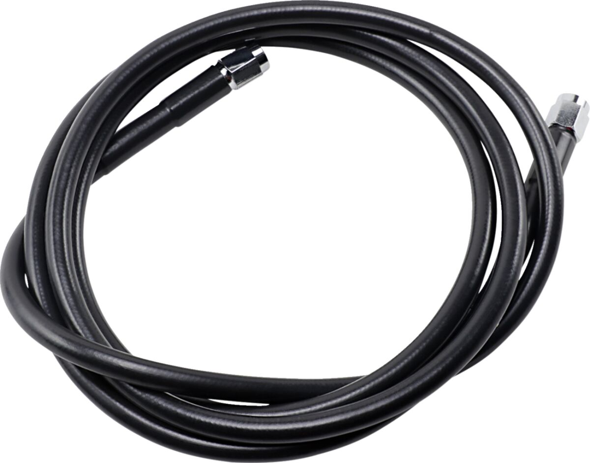 UNIVERSAL BRAKE LINE BLACK VINYL COATED STAINLESS STEEL DOT AN-3 66"