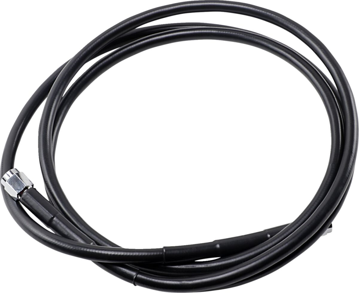 UNIVERSAL BRAKE LINE BLACK VINYL COATED STAINLESS STEEL DOT AN-3 70"