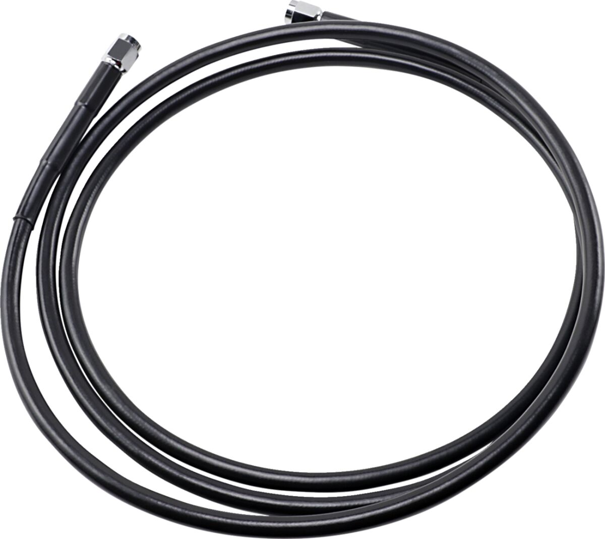 UNIVERSAL BRAKE LINE BLACK VINYL COATED STAINLESS STEEL DOT AN-3 74"