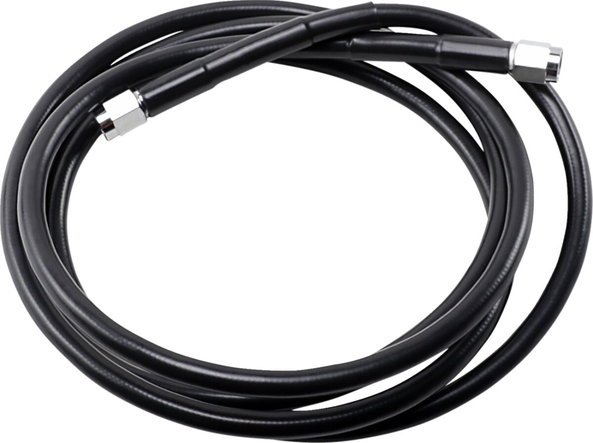 UNIVERSAL BRAKE LINE BLACK VINYL COATED STAINLESS STEEL DOT AN-3 76"